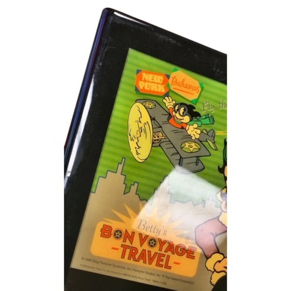 1999 Betty Boop Bon Voyage Enamel Wall Clock 12